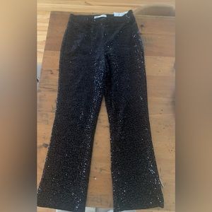 Zara black sequin pants